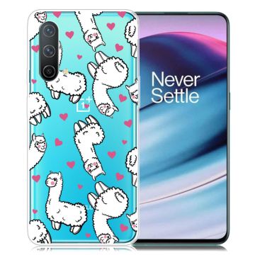 Deco OnePlus Nord CE 5G case - Hearts and Fluffy Llamas