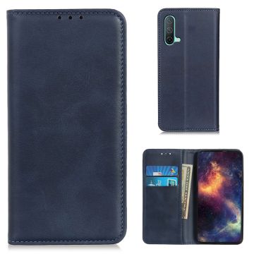 Wallet-style genuine leather flipcase for OnePlus Nord CE 5G - Blue