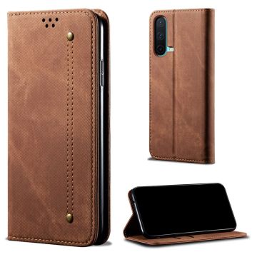 Jeans OnePlus Nord CE 5G Flip case - Brown