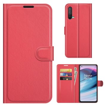 Classic OnePlus Nord CE 5G flip case - Red