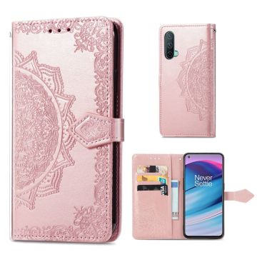 Mandala OnePlus Nord CE 5G Flip case - Rose Gold