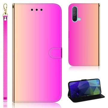 Mirror OnePlus Nord CE 5G flip case - Rose