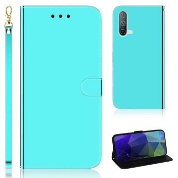 Mirror OnePlus Nord CE 5G flip case - Cyan