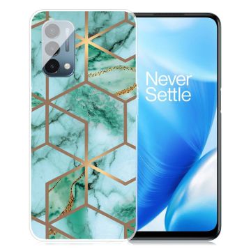 Marble OnePlus Nord N200 5G case - Emerald Cube Pattern