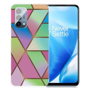 Marble OnePlus Nord N200 5G case - Rose / Green and Blue Gradients