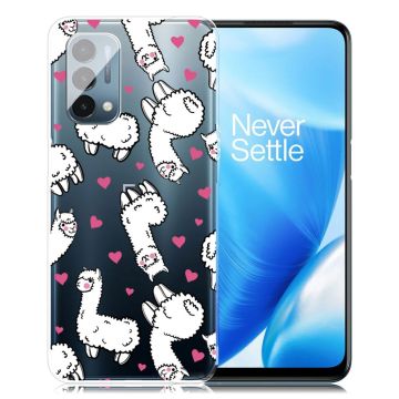 Deco OnePlus Nord N200 5G case - Hearts and Fluffy Llamas