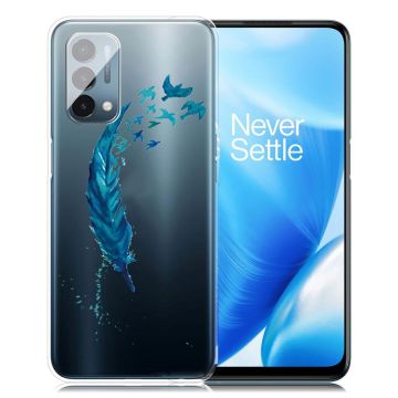 Deco OnePlus Nord N200 5G case - Blue Feather