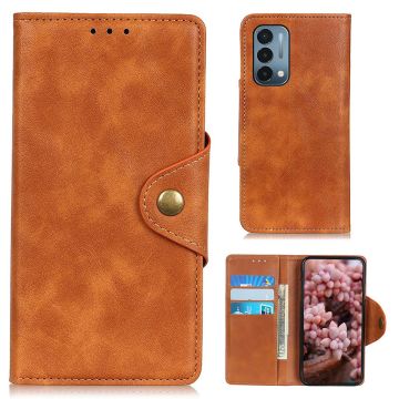 Alpha OnePlus Nord N200 5G flip case - Brown