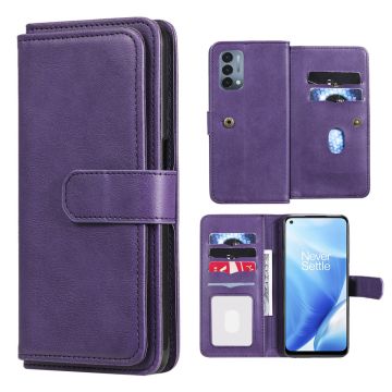 10-slot wallet case for OnePlus Nord N200 5G - Purple