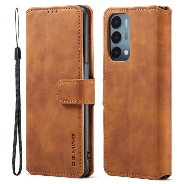 DG.MING OnePlus Nord N200 5G Retro Case - Brown