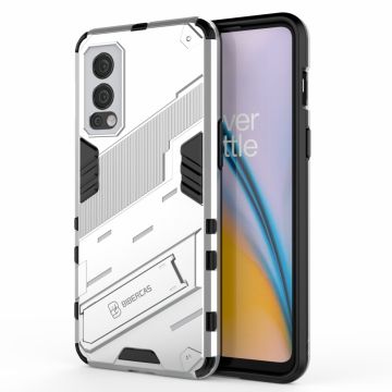 Shockproof hybrid cover with a modern touch for OnePlus Nord 2 5G - White