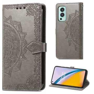 Mandala OnePlus Nord 2 5G Flip case - Grey