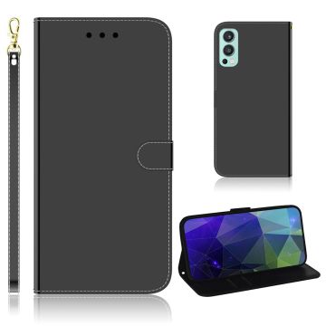 Mirror OnePlus Nord 2 5G flip case - Black