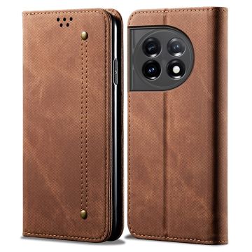 Jeans OnePlus 11R Flip case - Coffee