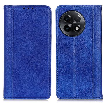 Genuine leather case with magnetic closure for OnePlus 11R / Ace 2 - Blue