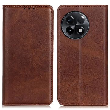 Wallet-style genuine leather flipcase for OnePlus 11R / Ace 2 - Coffee