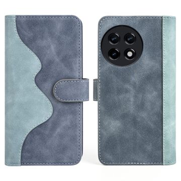 Two-color leather flip case for OnePlus 11R / Ace 2 - Blue