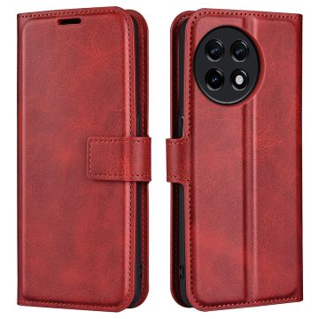 Wallet-style leather case for OnePlus 11R / Ace 2 - Red