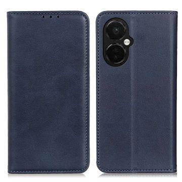 Wallet-style genuine leather flipcase for OnePlus Nord CE 3 - Blue