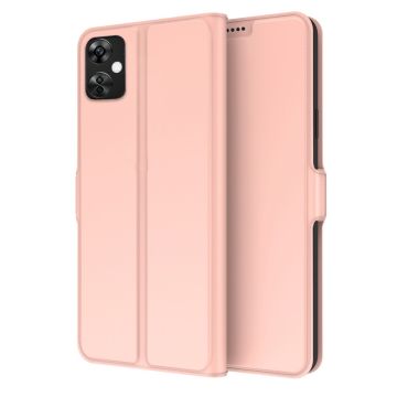 Smooth and thin premium PU leather case for OnePlus Nord CE 3 Lite - Rose Gold