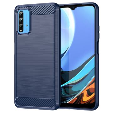 Carbon Flex case - Xiaomi Redmi 9T / Poco M3 / Note 9 - Blue
