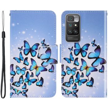 Wonderland Xiaomi Redmi 10 Prime / Redmi 10 flip case - Blue Butterflies