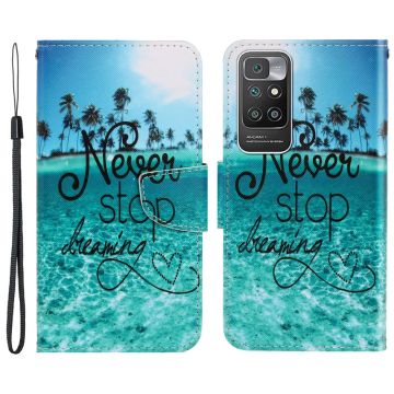 Wonderland Xiaomi Redmi 10 Prime / Redmi 10 flip case - Never Stop Dreaming