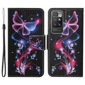 Wonderland Xiaomi Redmi 10 Prime / Redmi 10 flip case - Pink Butterfly