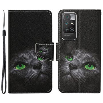 Wonderland Xiaomi Redmi 10 Prime / Redmi 10 flip case - Black Cat