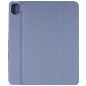 Tri-fold Leather Stand Case for Xiaomi Pad 5 / 5 Pro - Purple