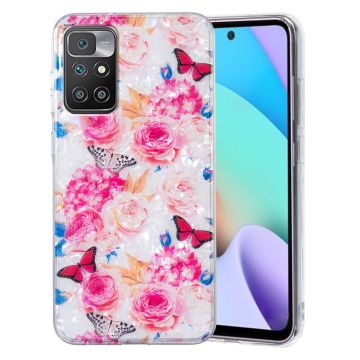 Marble Xiaomi Redmi 10 2022 / Note 11 / 10 Prime / 10 case - Colorful Butterfly