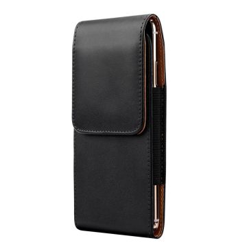 Universal vertical holster leather phone pouch - Size: XXL