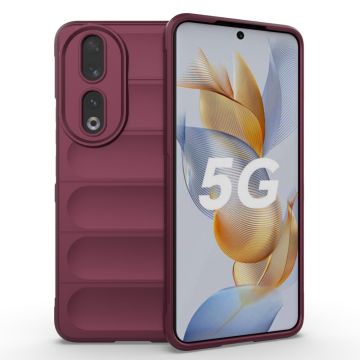 Soft gripformed cover for Honor 90 - Wine Red