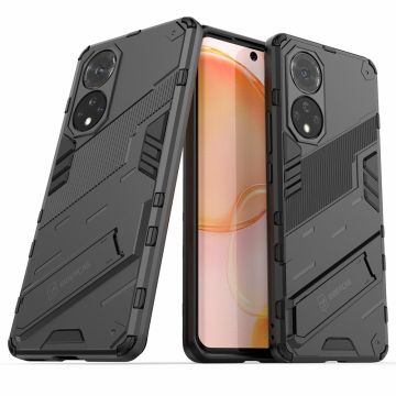 Shockproof hybrid cover with a modern touch for Honor 50 - Black