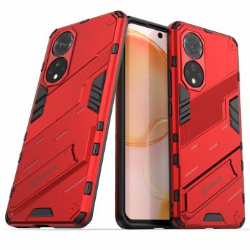 Shockproof hybrid cover with a modern touch for Honor 50 - Red