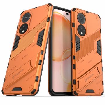 Shockproof hybrid cover with a modern touch for Honor 50 - Orange