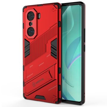 Shockproof hybrid cover with a modern touch for Honor 60 - Red