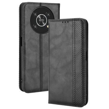 Bofink Vintage Honor Magic4 Lite / X9 5G / X30 leather case - Black