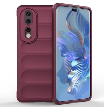 Soft gripformed cover for Honor 80 Pro - Wine Red