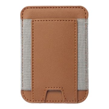 MagSafe mini leather cover and card holder - Brown