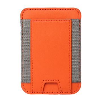 MagSafe mini leather cover and card holder - Orange