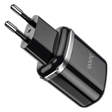 HOCO N4 Aspiring dual port charger(EU) - black