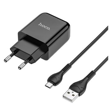 HOCO N2 Vigour single port charger Set(Micro)(EU) - black