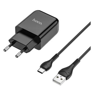 HOCO N2 Vigour single port charger Set(Type-C)(EU) - black