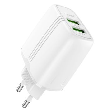 N12 Yizhan Dual Port QC3.0 charger (EU) - White