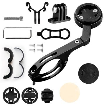 Bicycle GPS / Stopwatch accessory kit for Garmin / Bryton and GoPro - Black