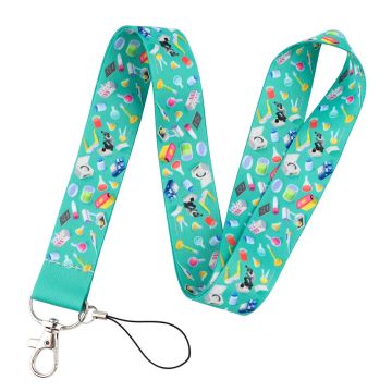 Universal chemistry pattern phone lanyard - Scientific Equipment