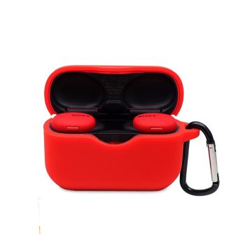 Sony WF-H800 silicone case with buckle - Red