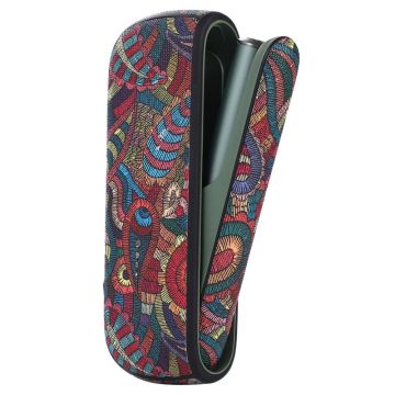 IQOS ILUMA stylish pattern leather cover - Red / Paisley