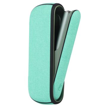 IQOS ILUMA simple pattern leather cover - Mint Green